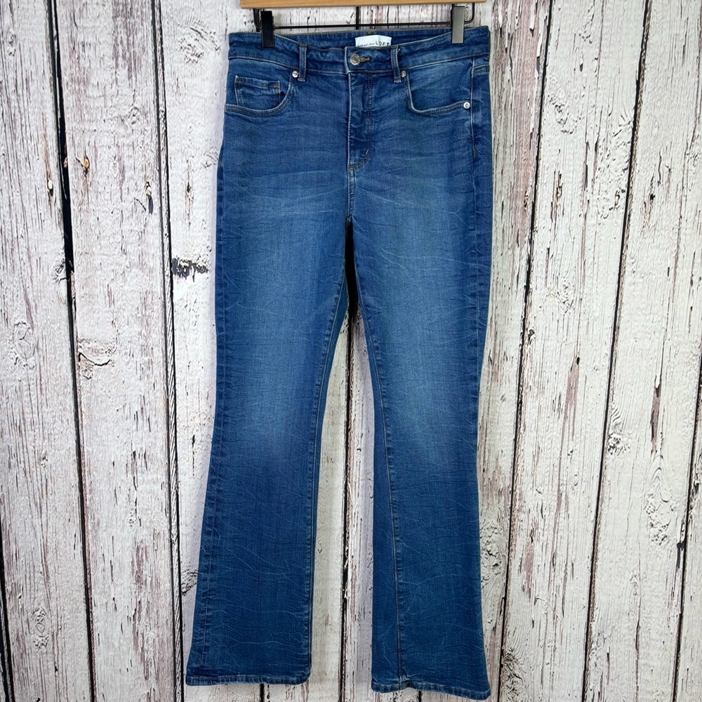 LOFT 28/6 The Boot Bootcut Jeans Medium Wash Mid-Rise 30.5” Inseam 5 Pockets